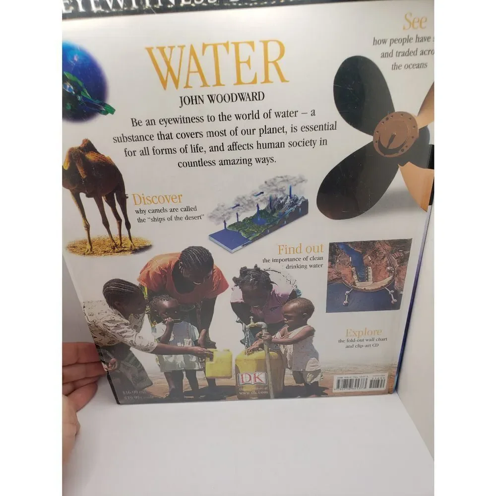 Eyewitness water book hard cover learning educational book